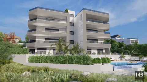 Trogir, Čiovo - Dvosoban stan s pogledom na more 80,25 m2