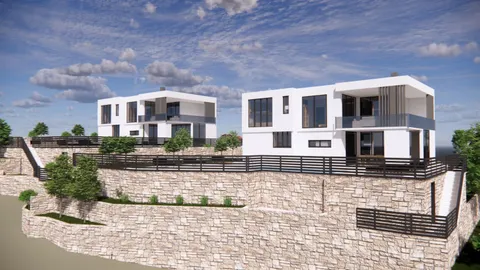 Split, Klis - Zemljište 1800 m2 s projektom za dvije vile