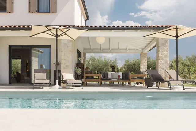 Istra, Poreč - Elegantna kamena kuća s bazenom