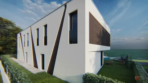 Pag, Mandre - Moderan dvoetažni stan s bazenom, novogradnja