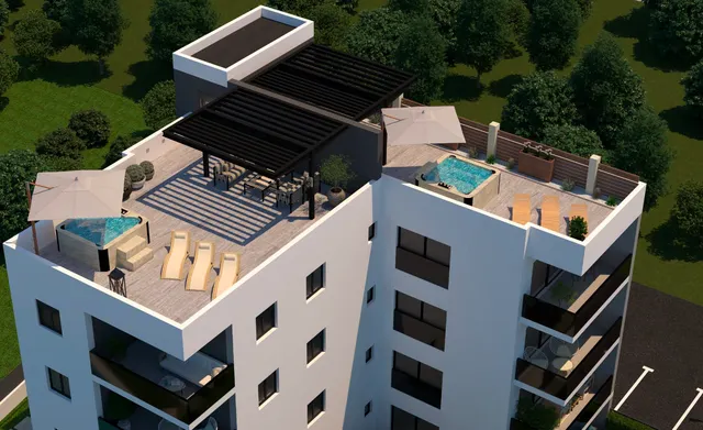 Trogir, Okrug Gornji – Dvosoban penthouse s krovnom terasom 77 m2 novogradnja