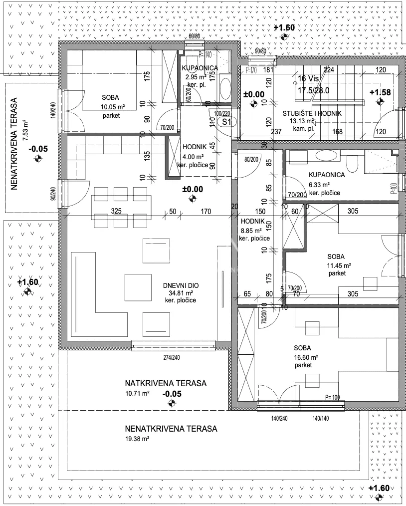 Kaštela, Kaštel Stari - Trosoban stan 120 m2 s terasom NOVOGRADNJA