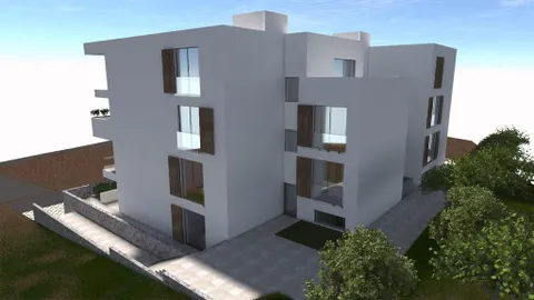 Trogir, Okrug Gornji – Dvosoban stan s pogledom na more 65 m2 novogradnja