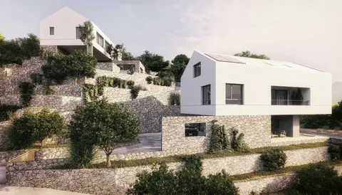Brač, Farska - građevinsko zemljište s projektom, 836m2