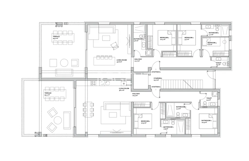 Zadar, Diklo - Luksuzan četverosoban stan 121 m2, NOVOGRADNJA