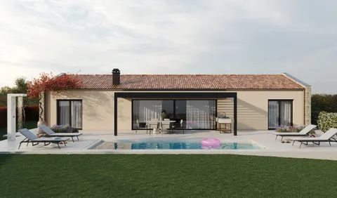 Istra, Žminj - Moderna prizemnica s bazenom 106 m2