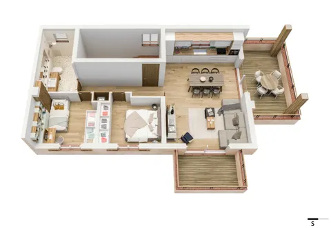 Istra, Umag - Moderan trosoban stan u kompleksu dvije stambene zgrade 72,42 m2 – Novogradnja