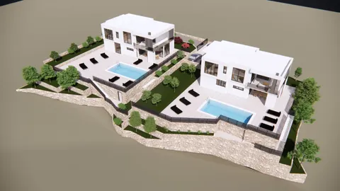Split, Klis - Zemljište 1800 m2 s projektom za dvije vile