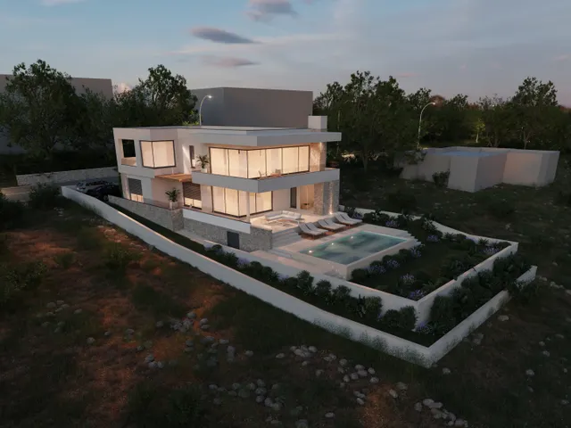 Primošten – Luksuzna vila s infinity bazenom, 450 m2 novogradnja