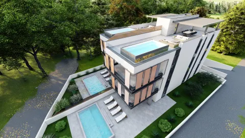 Zadar, Diklo - Luksuzan četverosoban stan s vrtom 152 m2, NOVOGRADNJA
