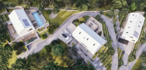 Brač, Farska - građevinsko zemljište s projektom, 836m2
