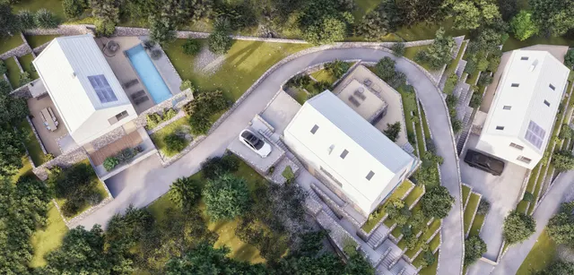 Brač, Farska - građevinsko zemljište s projektom, 836m2