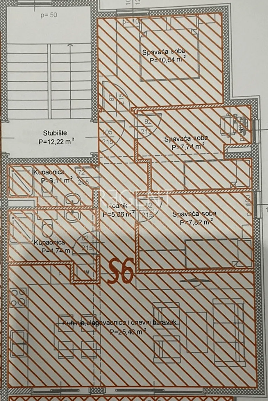 Makarska, novogradnja - Četverosobni stan 82 m2