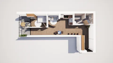 Zagreb, Trešnjevka - dvosoban stan 47 m2 novogradnja